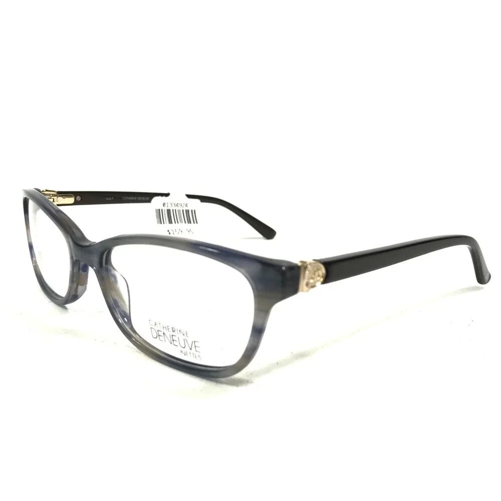 Catherine Deneuve CD0418 020 Eyeglasses Frames Brown Grey Horn Cat Eye 54-17-135